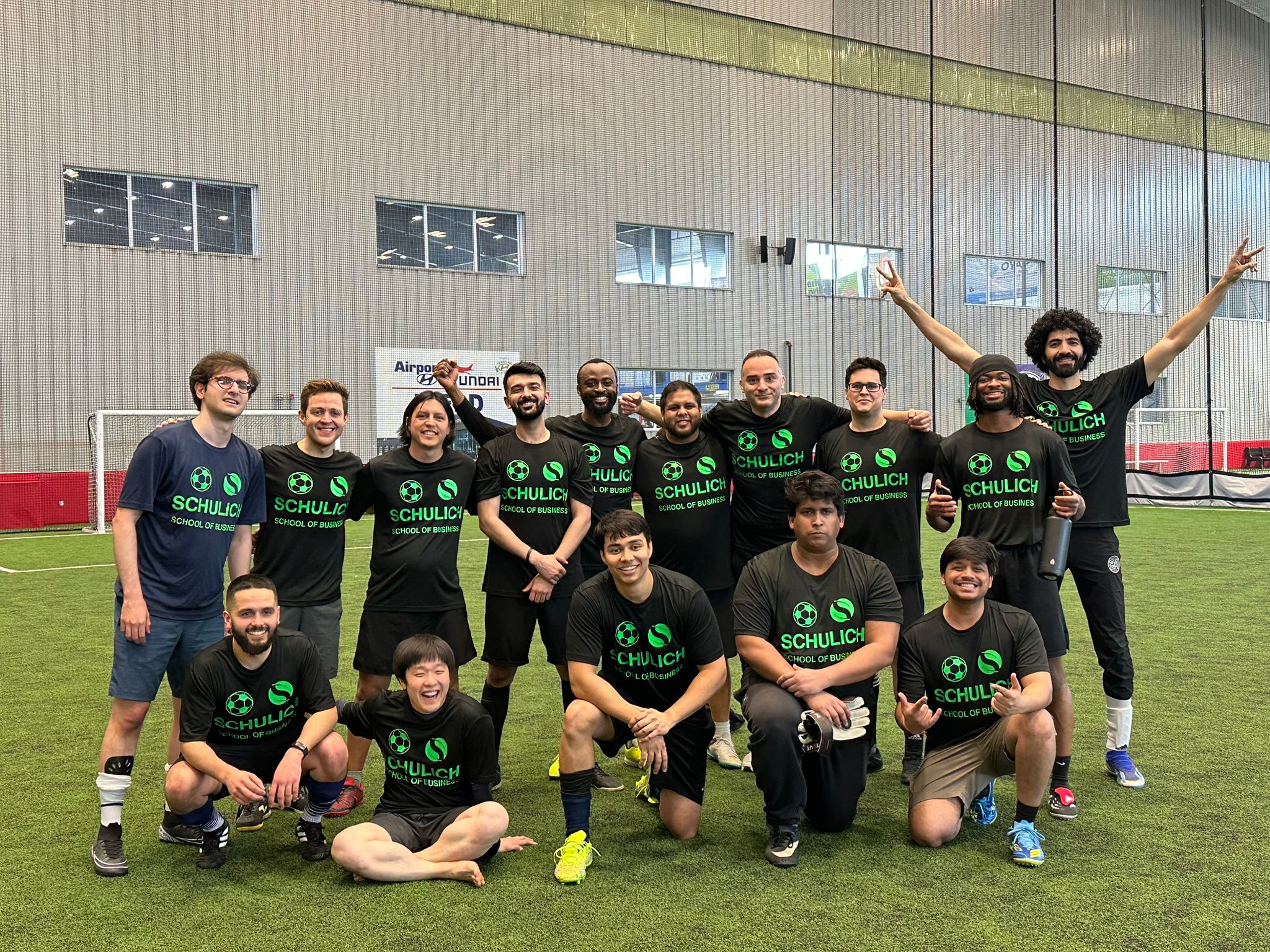 Schulich soccer team at Ivey tournament