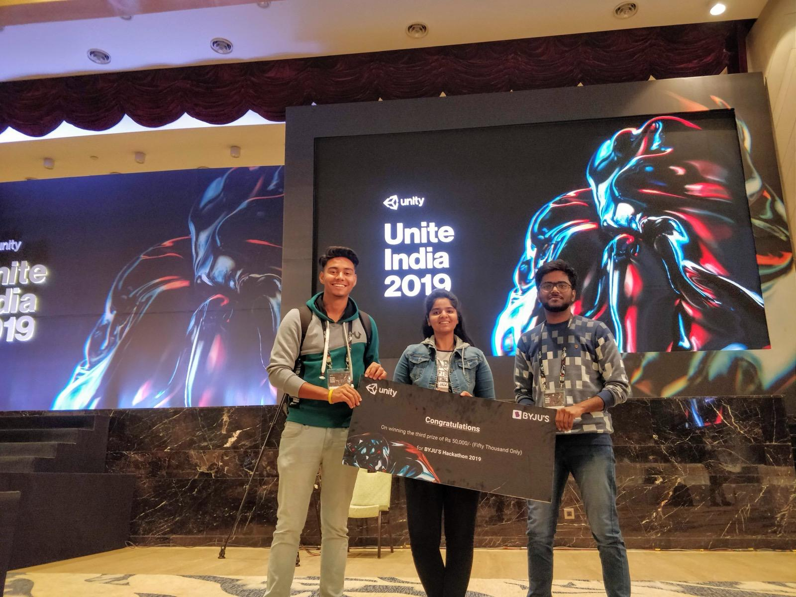 Unite India 2019 Gamethon, 3rd place